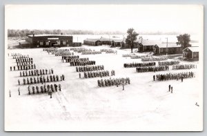 Cadet Battalion Morning Parade Camp Ipperwash Lambton Co Ontario Postcard J21