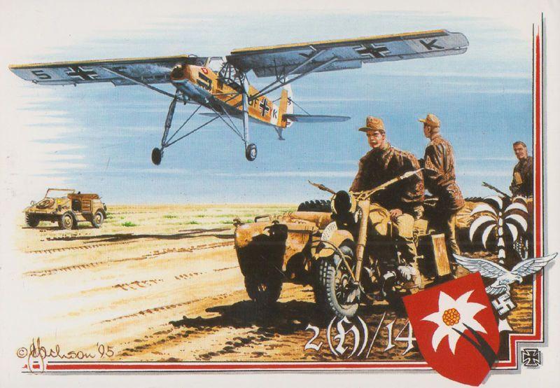 Fieseler FI 156 German Liason Aircraft Postcard