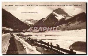 Old Postcard Morzine Grand Hotel And Pointe De Nion