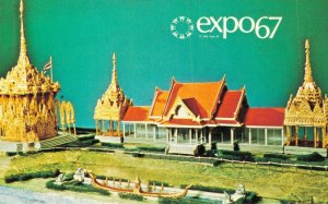 Canada Montreal Canada Expo 67 Thailand Pavilion Vintage Postcard 07.94