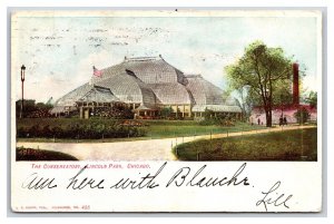 Conservatory at Lincoln Park Chicago Illinois IL UDB Postcard Y6