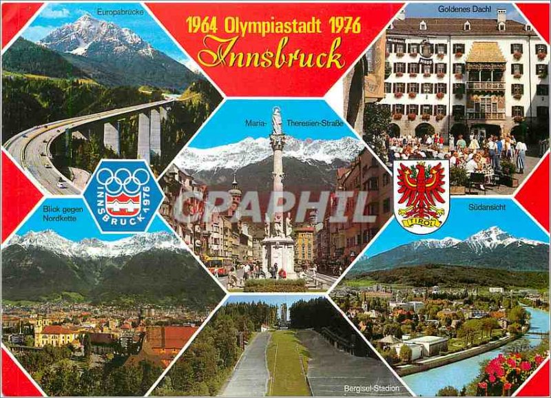 Modern Postcard Innsbruck Tirol Olympiastadt