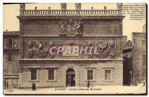 Old Postcard Avignon Old Bank Hotel currencies