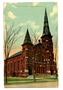 NY - Herkimer. M. E. Church    (crease, wear)