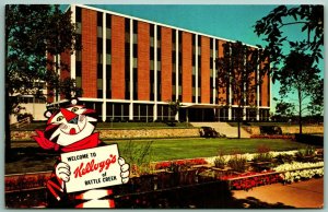 Welcome to Kellogg's Co Tony Tiger Cereal Battle Creek MI Chrome Postcard A11