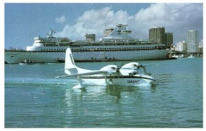 Chalks International Airline Grumman Turbo Mallard N1208 Airplane Postcard