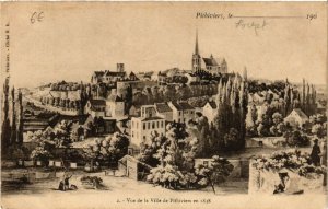 CPA PITHIVIERS - Vue de la Ville de PITHIVIERS en 1838 (631730)