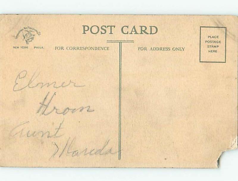 Pre-Linen easter signed BUNNY RABBIT WATCHES KIDS COLLECT CHICKS HL0498