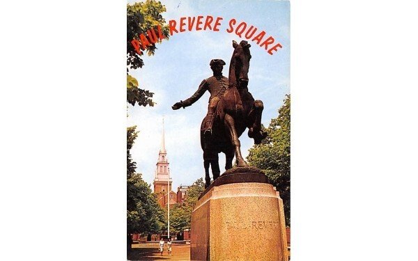 Paul Revere Square in Boston, Massachusetts