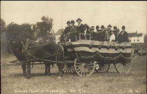 Gilsum NH Grange Float Oct 9 1914 Real Photo Postcard