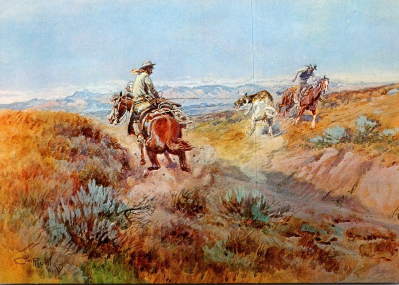 When Cows Were Wild By Charles Marion Russell