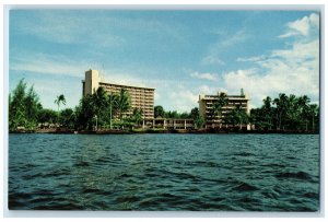 c1960's Naniloa Hotel Exterior Ship's Eye View Hilo Hawaii HI Unposted Postcard