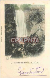 Old Postcard Bagneres de Bigorre Cascade Gripp (map 1900)