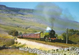 Trains Postcard - Settle - Carlisle Line - LNER Class Green Arrow - Ref 3588A
