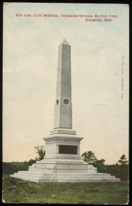 New York State Memorial. Vicksburg Nat. Military Park, Vicksburg, MS. Civil War