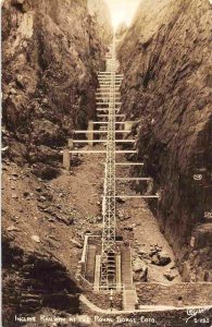 Incline Railway Royal Gorge Colorado 1950s RPPC Real Photo postcard