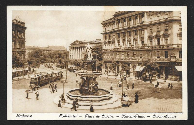 Calvin Square Budapest Hungary Unused c1920s