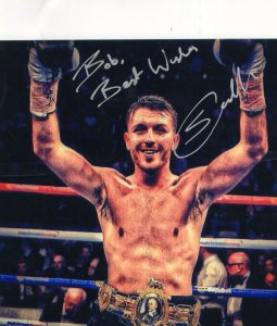 Scott Cardle British Lightweight Boxing Champion Large Hand Signed Photo Plea...