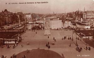 BR37926 Le Havre bassin du commerce et Place Gambetta france