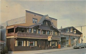 Sugarcreek Ohio 1960s Postcard Die Schwyzer Hut Swiss Hat Restaurant