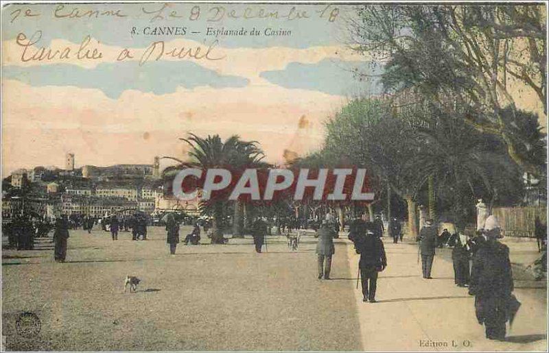 Old Postcard Cannes Esplanade Casino