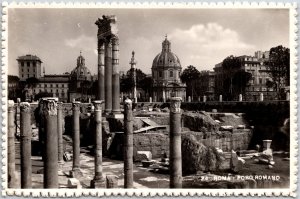 Rome Italy, Foro Romano Roman Forum Ancient Heart Of Empire & Landmark, Postcard