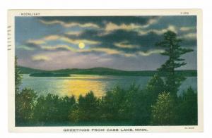 Cass Lake, Minnesota to Highland Park, Illinois 1942 used Greeting Postcard