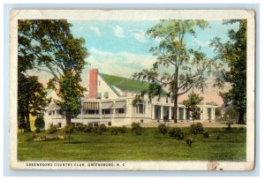 c1920s Greensboro Country Club Greensboro NC Vintage Posted Postcard