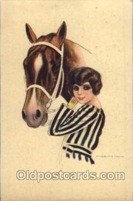 Artist Signed Nanni Horse Unused very sleight corner wear, clean card Unused