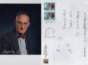 David Lee USA Nobel Prize Physicist Hand Signed Photo & COA ENV