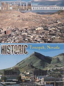 (2 cards) Modern Views of Historic Tonopah NV Nevada pm 2002