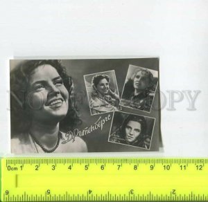 481949 USSR 1960 year movie actress Ritenbergs miniature photo postcard