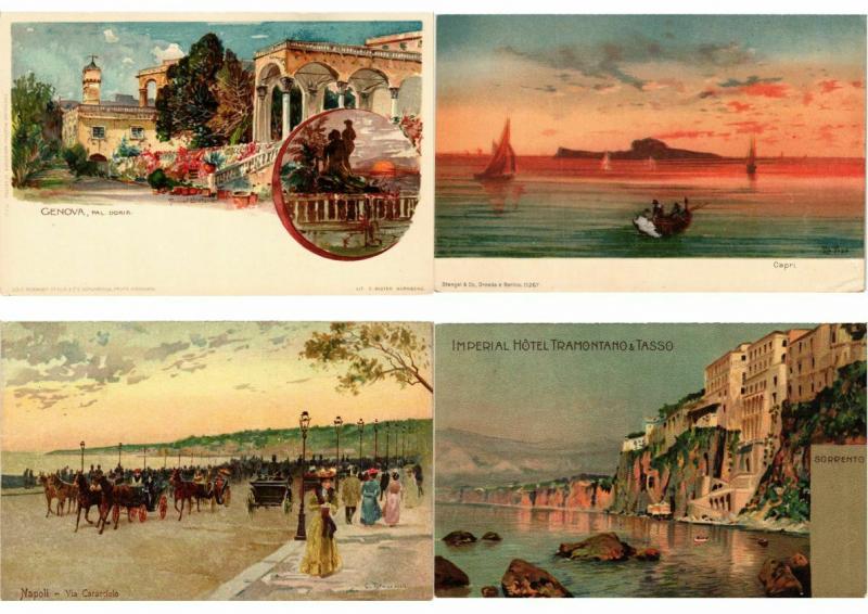  ITALIE  ITALY LITHOGRAPHY LITHO 300 Cartes Postales Pre-1920