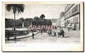 Postcard Old Napoli Piazza Vittoria