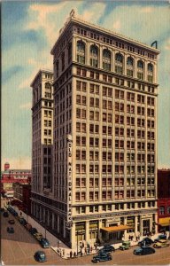 Vtg Spokane Washington WA Old National Bank Building 1940s Linen View Postcard