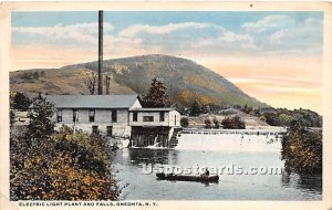 Electric Light Plant & Falls - Oneonta, New York NY  