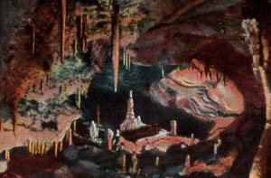 Vintage Postcard-Valley of Dreams-Cave of the Winds-Manitou Springs Colorado