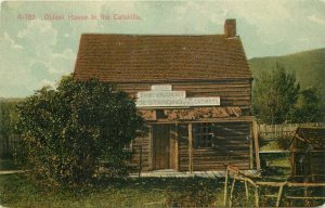 C-1910 Oldest House Catskills New York Rusk Andrews Postcard undivided 20-12125