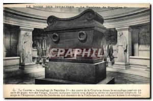 Old Postcard The Dome des Invalides Napoleon's Tomb I. Crypt sarcophagus of N...