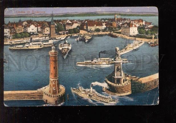 028753 LIGHTHOUSE in BODEN lake GERMANY Vintage PC