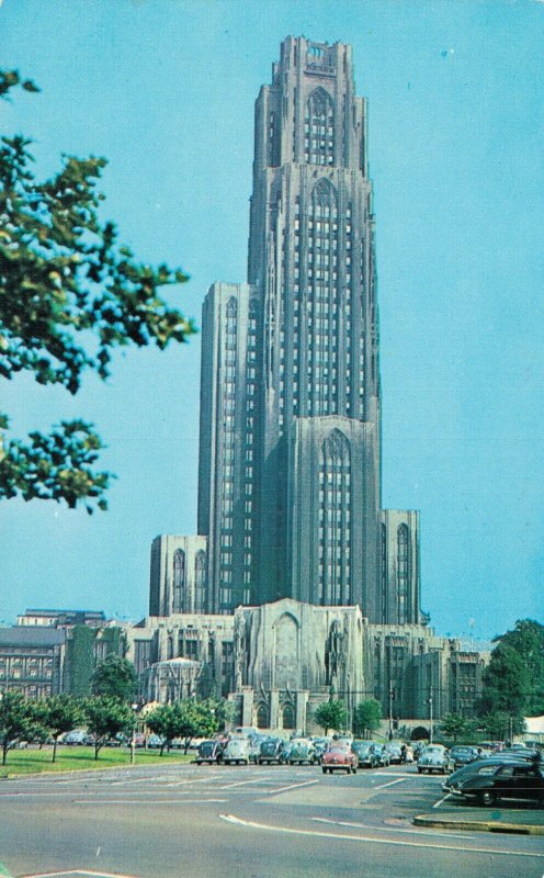 USA Cathedral of Learning Pittsburgh Vintage Postcard 07.36