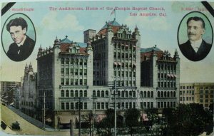 C.1905-10 Auditorium Temple Baptist Church Los Angeles, CA Vintage Postcard P88