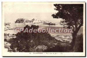 Old Postcard Ile Rousse View To The Harbor