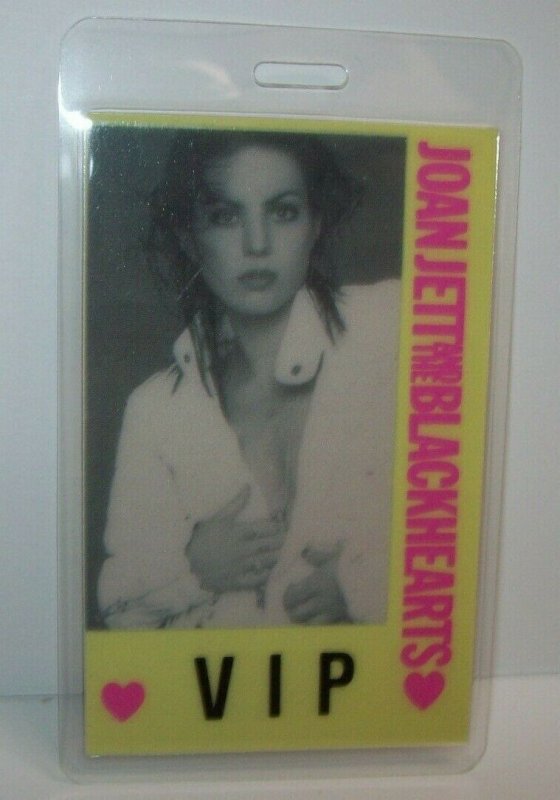 Joan Jett And The Blackhearts Backstage VIP Pass Tour Punk New Wave Hit List '90