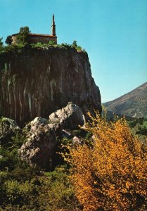 Postcard Paysages De France Le Roc Et La Chapelle Notre-Dame Castellane France