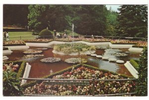 Star Pond, Butchart Gardens, Victoria, British Columbia, Vintage Postcard #2