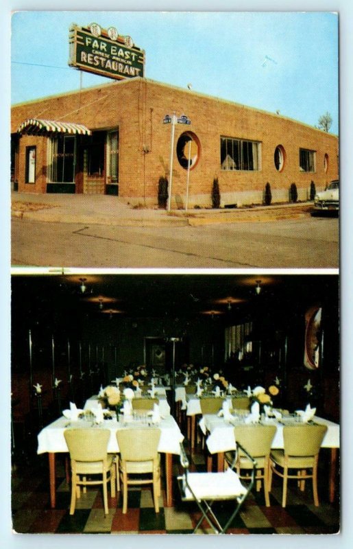 KINGSPORT, Tennessee TN ~ Roadside FAR EAST CHINESE RESTAURANT c1950s  Postcard