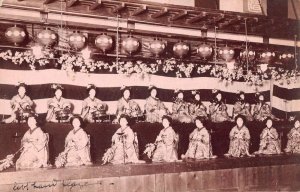 Japan Geisha Playing Instruments Real Photo Vintage Postcard AA30920