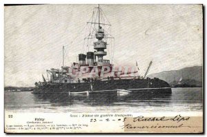 Postcard Old War Ship Valmy Guard armor ratings