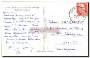 Postcard Montauban Old Church St Jacques